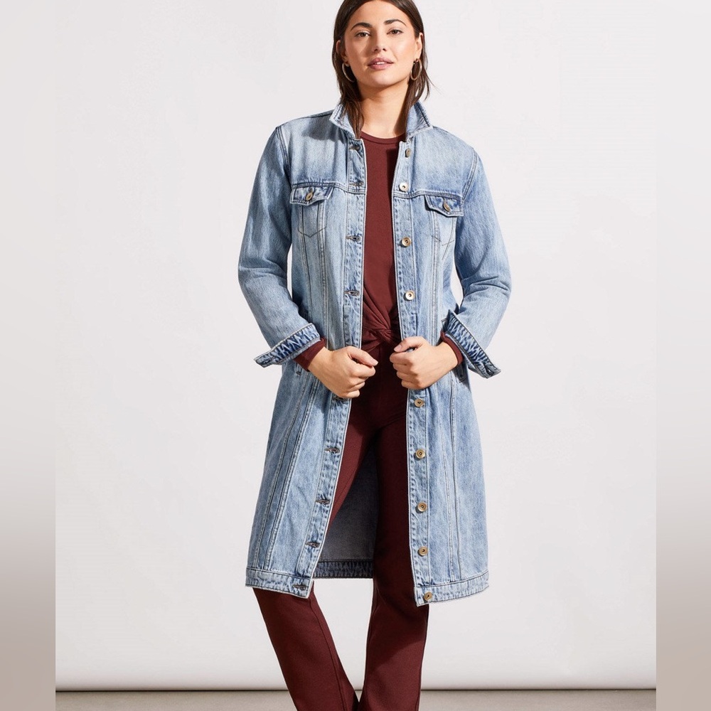 Tribal Jeans Long Jean Jacket